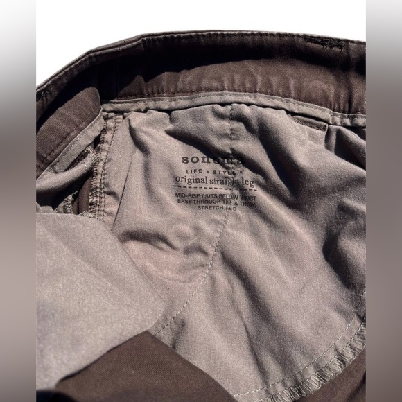 Brown Sonoma Life + Style Original Straight Leg Pants Women’s Size 16 - Picture 11 of 12